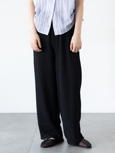 Lugnoncure「ジャカードイージーパンツ」|その他|ブラック