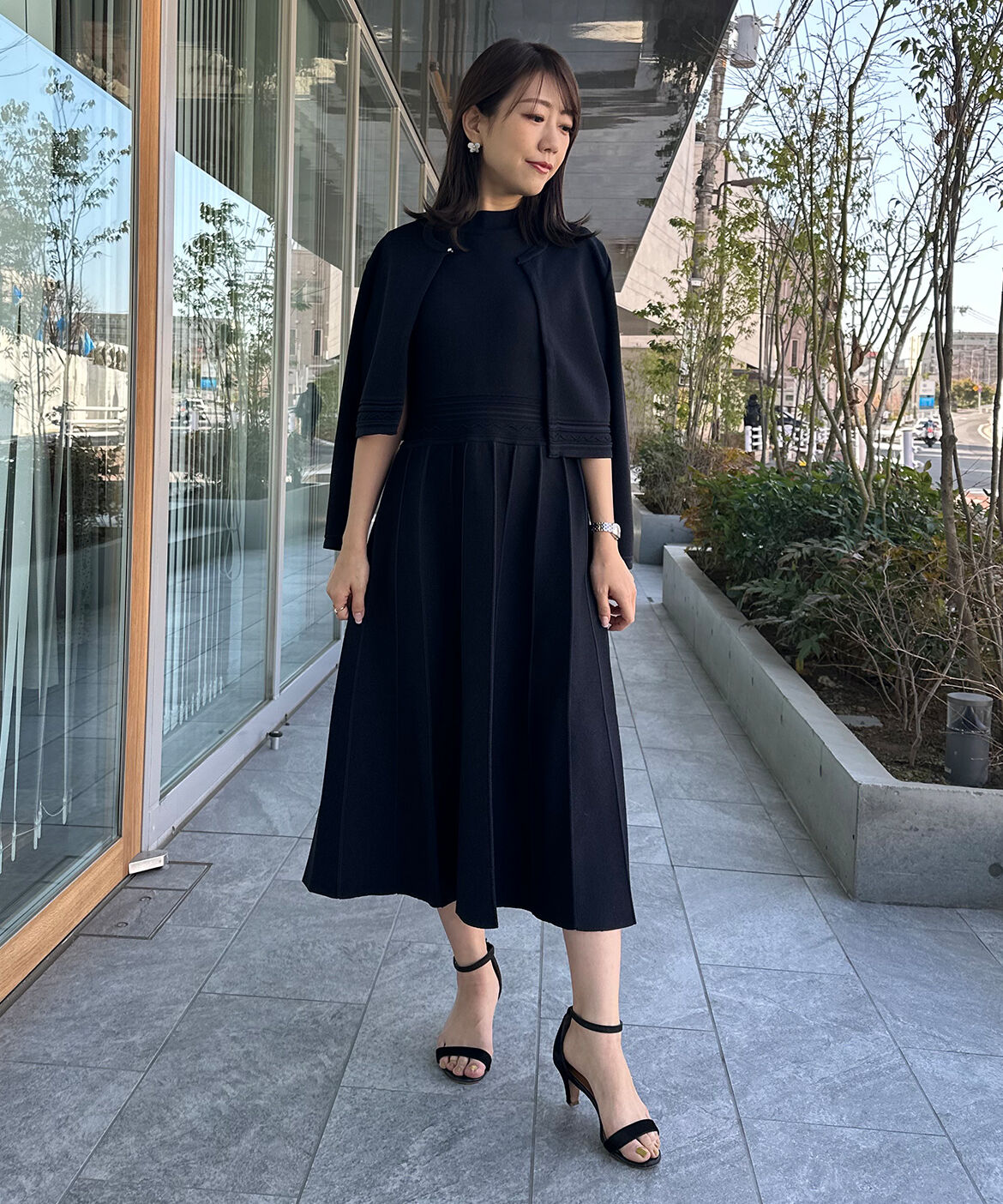 Maglie le cassetto「《M Maglie le cassetto》バイカラーニットワンピース」|ワンピース|