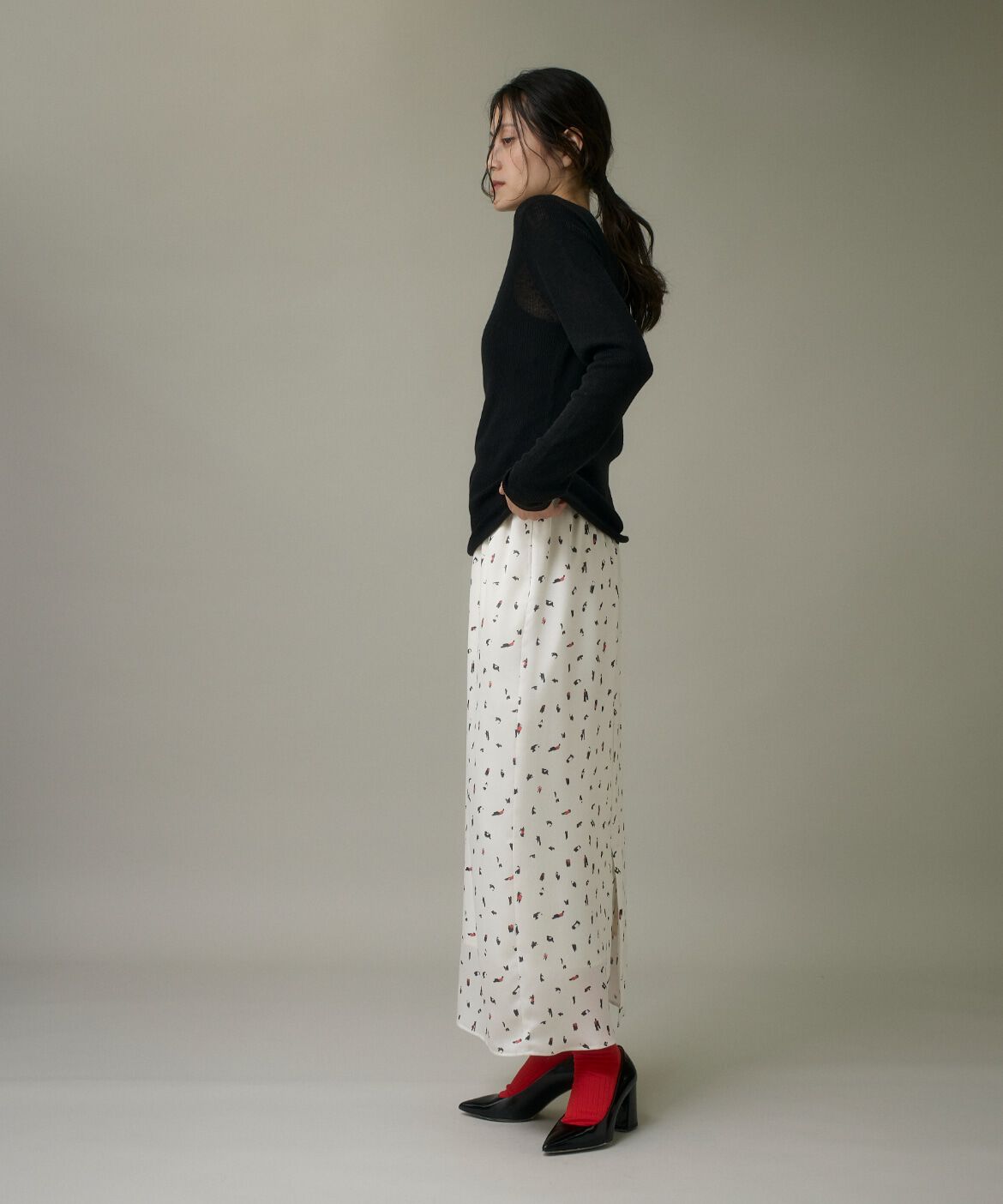 DAY by DAY it&rsquo;s international「ブラッシュドットプリントスカート」|スカート|