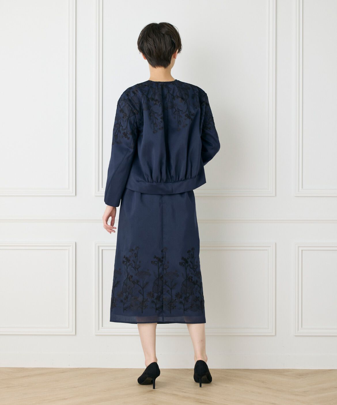 INED「《大きいサイズ》フロントジップブルゾン《la veille by SUPERIOR CLOSET》」|その他|