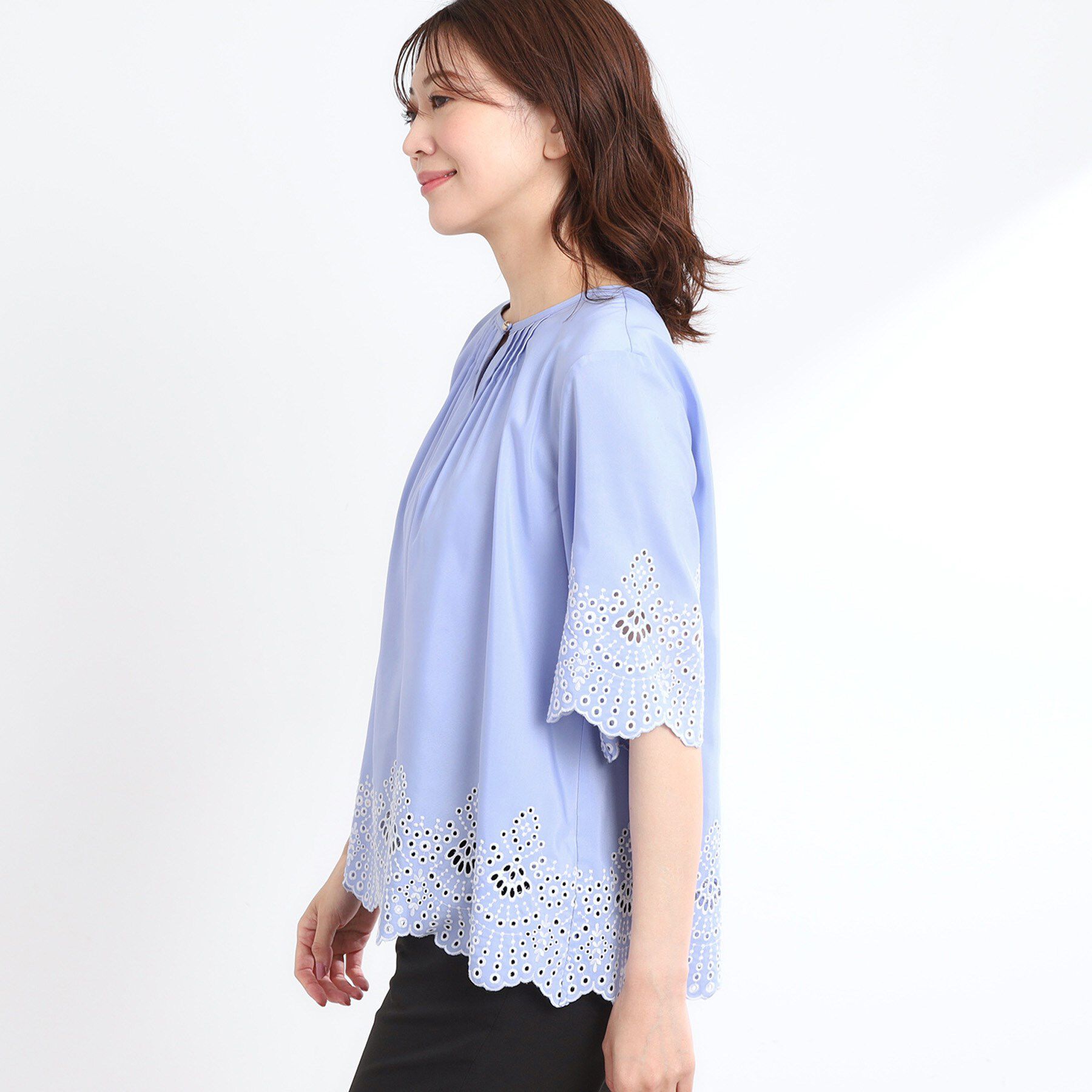 Reflect「【洗える／シワになりにくい】エンブロイダリーブラウス」|シャツ・ブラウス|