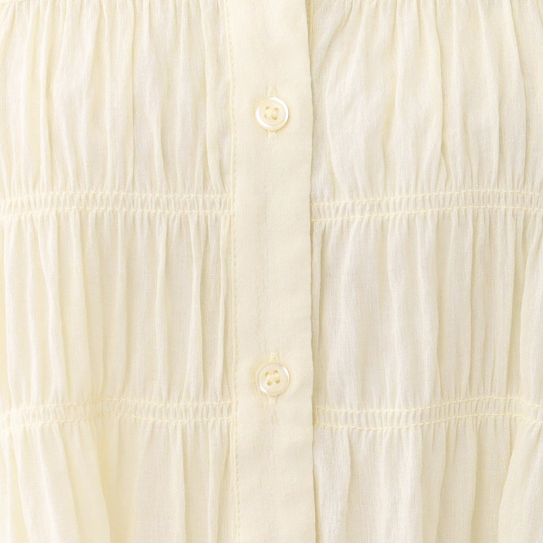 Reflect「【二の腕さりげなくカバー】シャーリングブラウス」|シャツ・ブラウス|