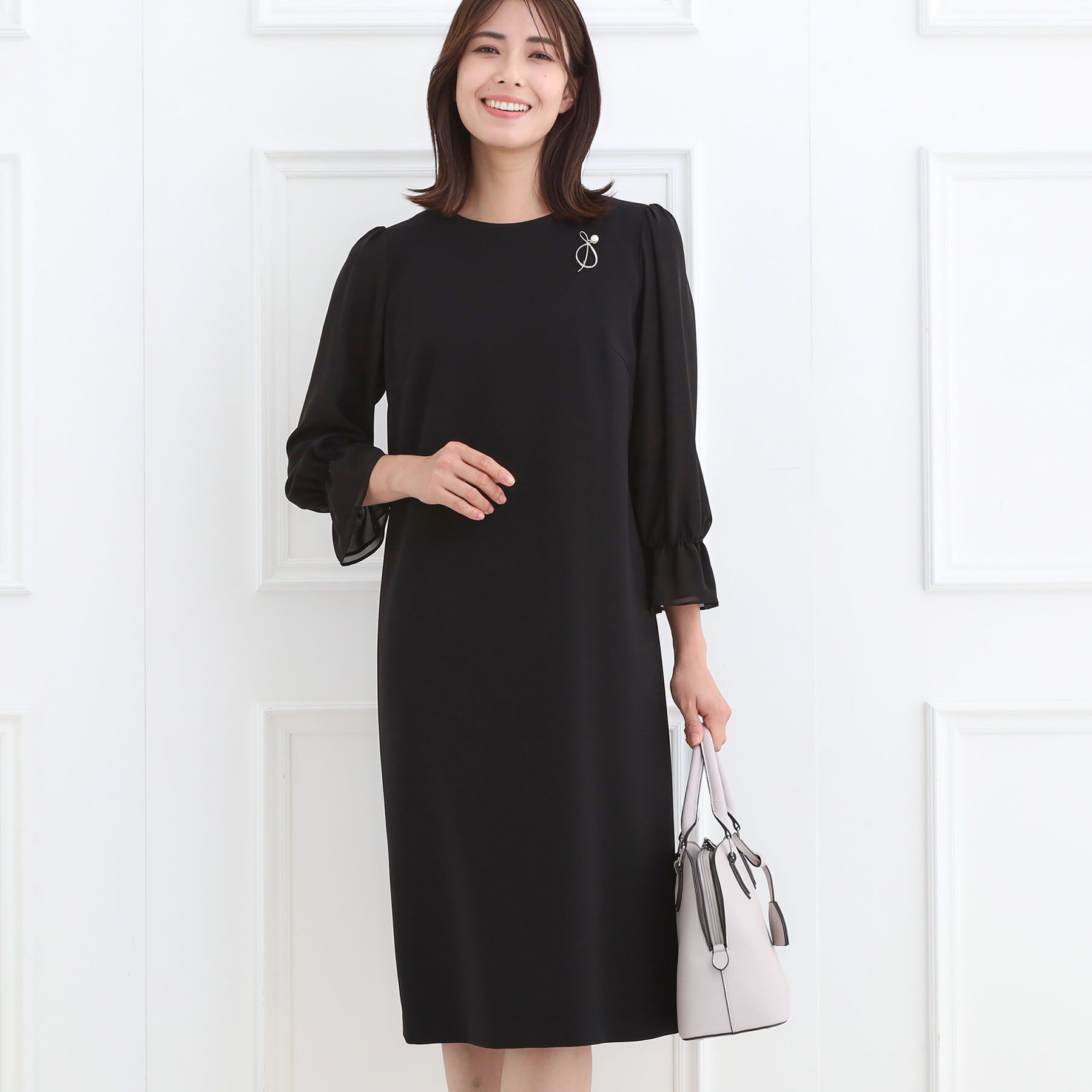 Reflect「【フォーマル／入卒／セットアップ可】キャンディスリーブワンピース」|ワンピース|ブラック(019)
