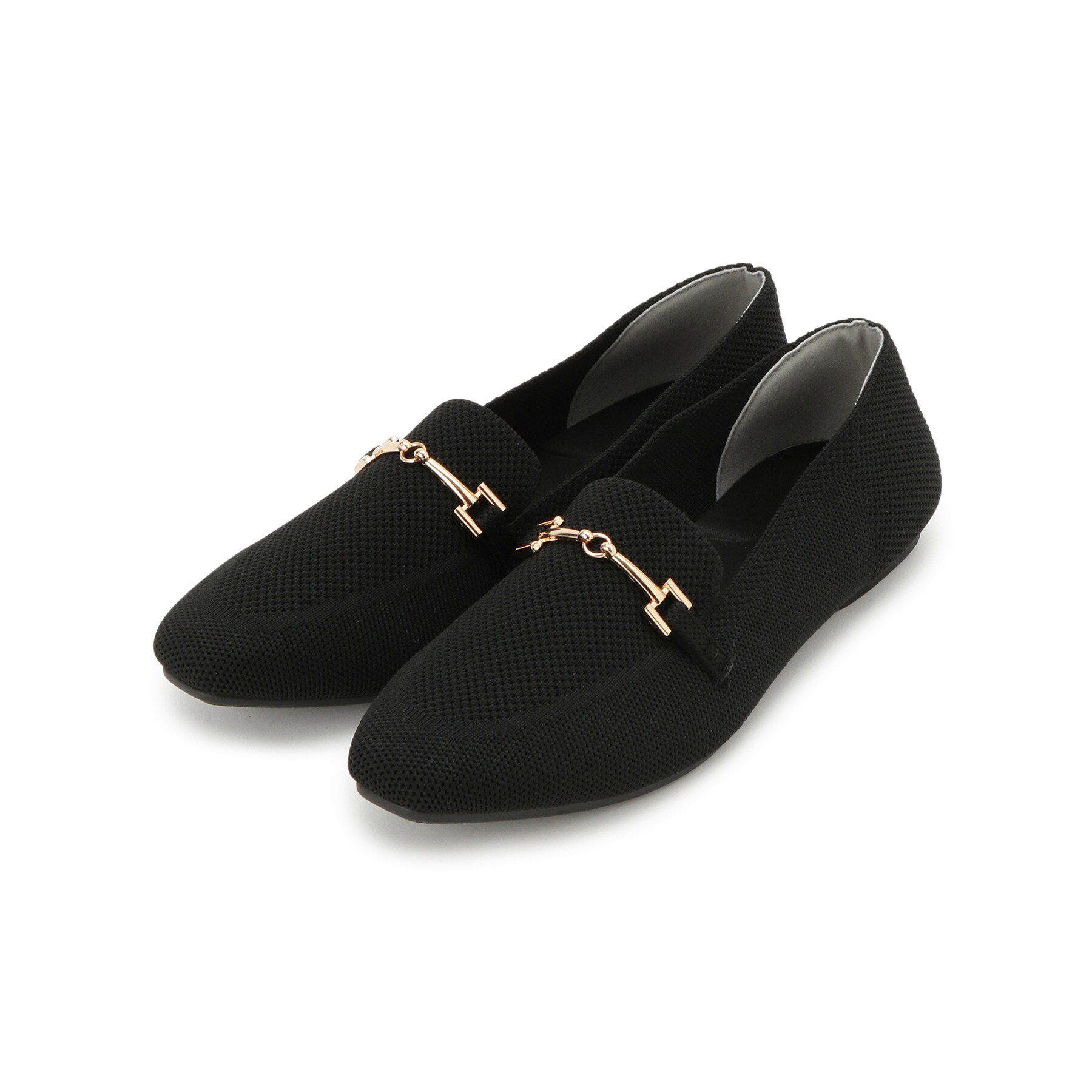 grove「【人間工学】洗えるニットビットローファー」|その他|ブラック(019)