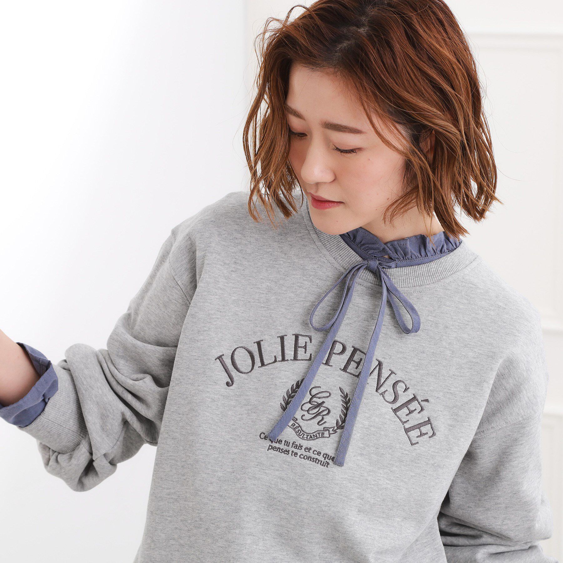 grove「刺繍ロゴ裏毛スウェットプルオーバー」|パーカー|