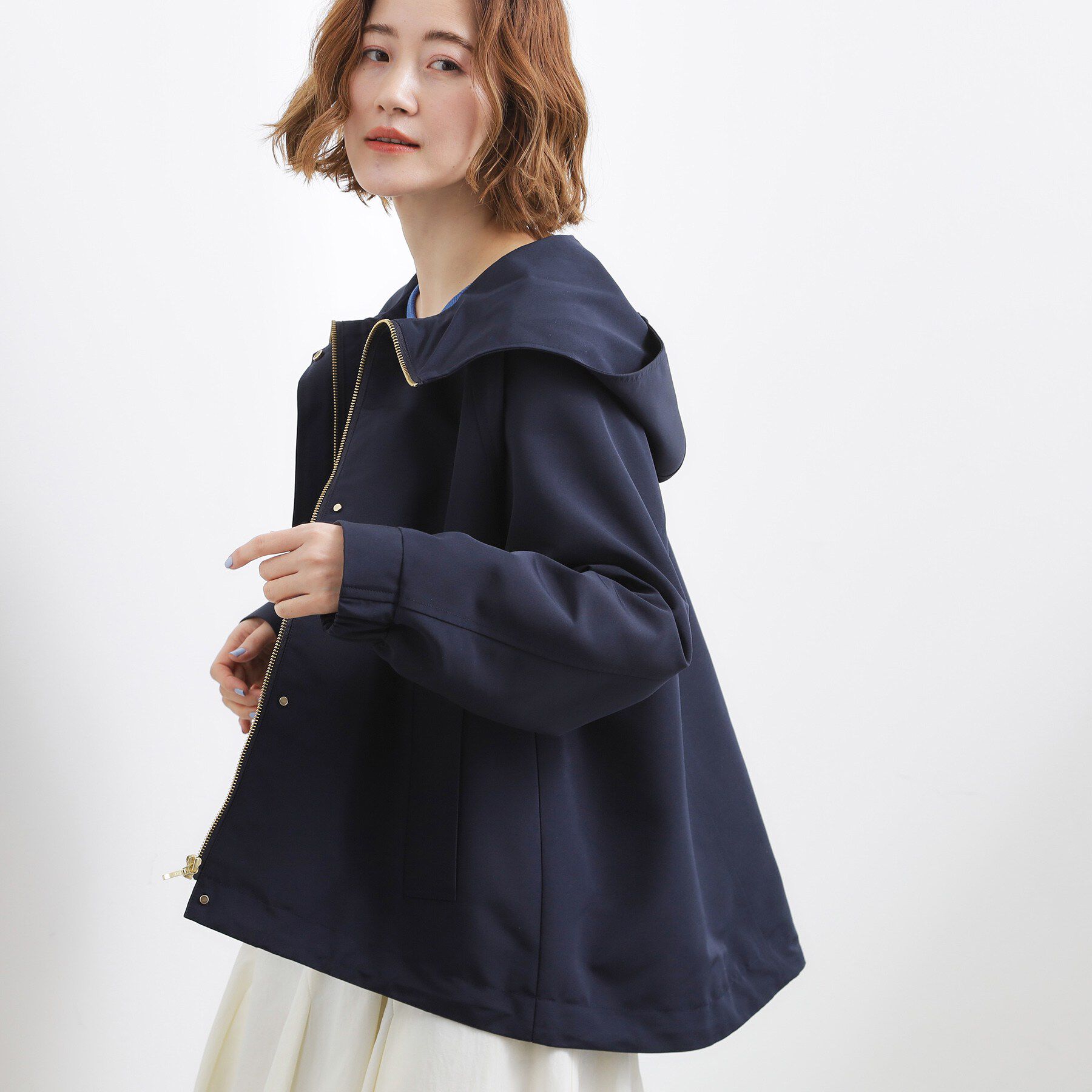 grove「【貴島明日香さん着用】【撥水】きれいめに着こなせるマウンテンパーカ」|ブルゾン・スタジャン|