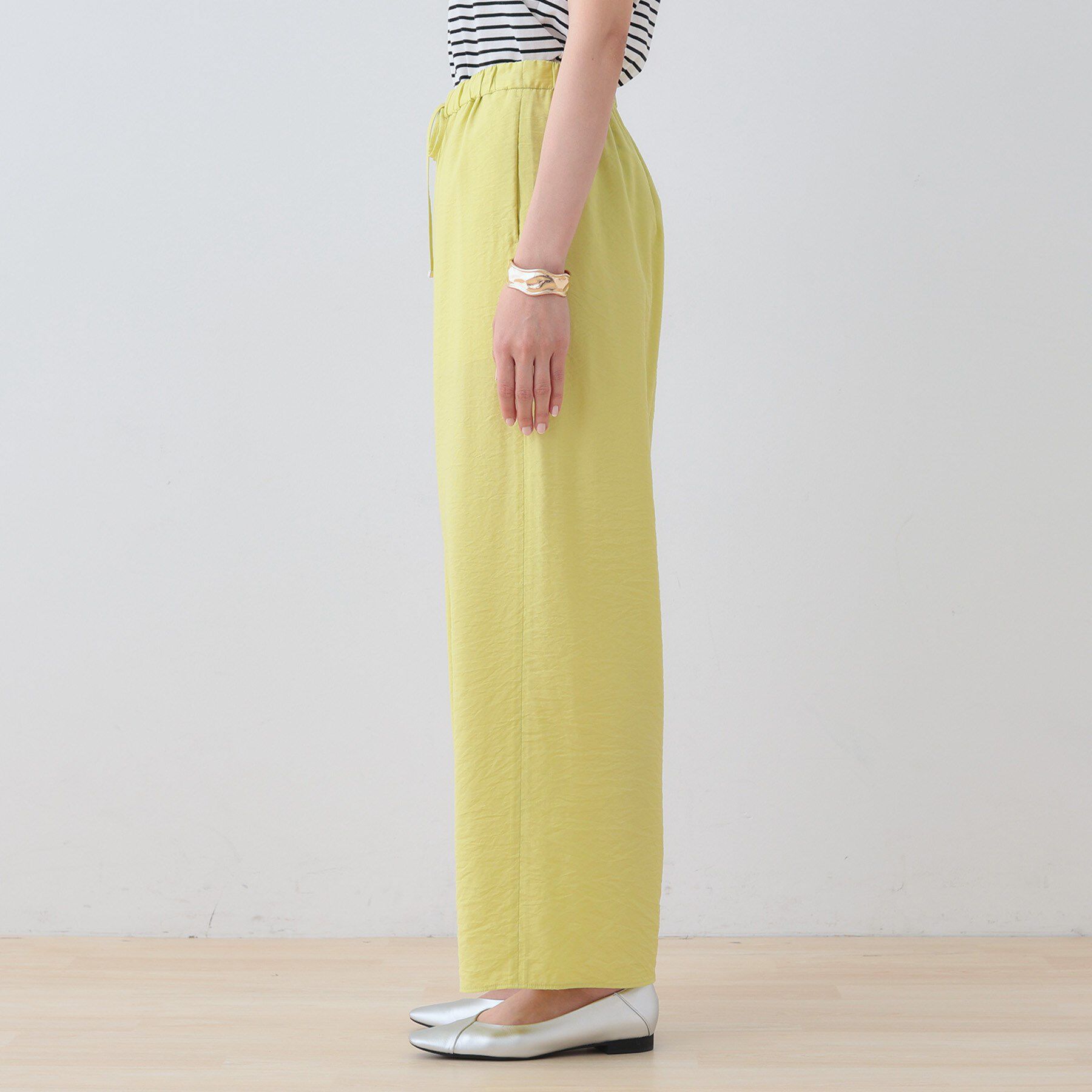 INDIVI「【洗える／UVケア／SETUP可能】ドロストワイドパンツ」|その他|