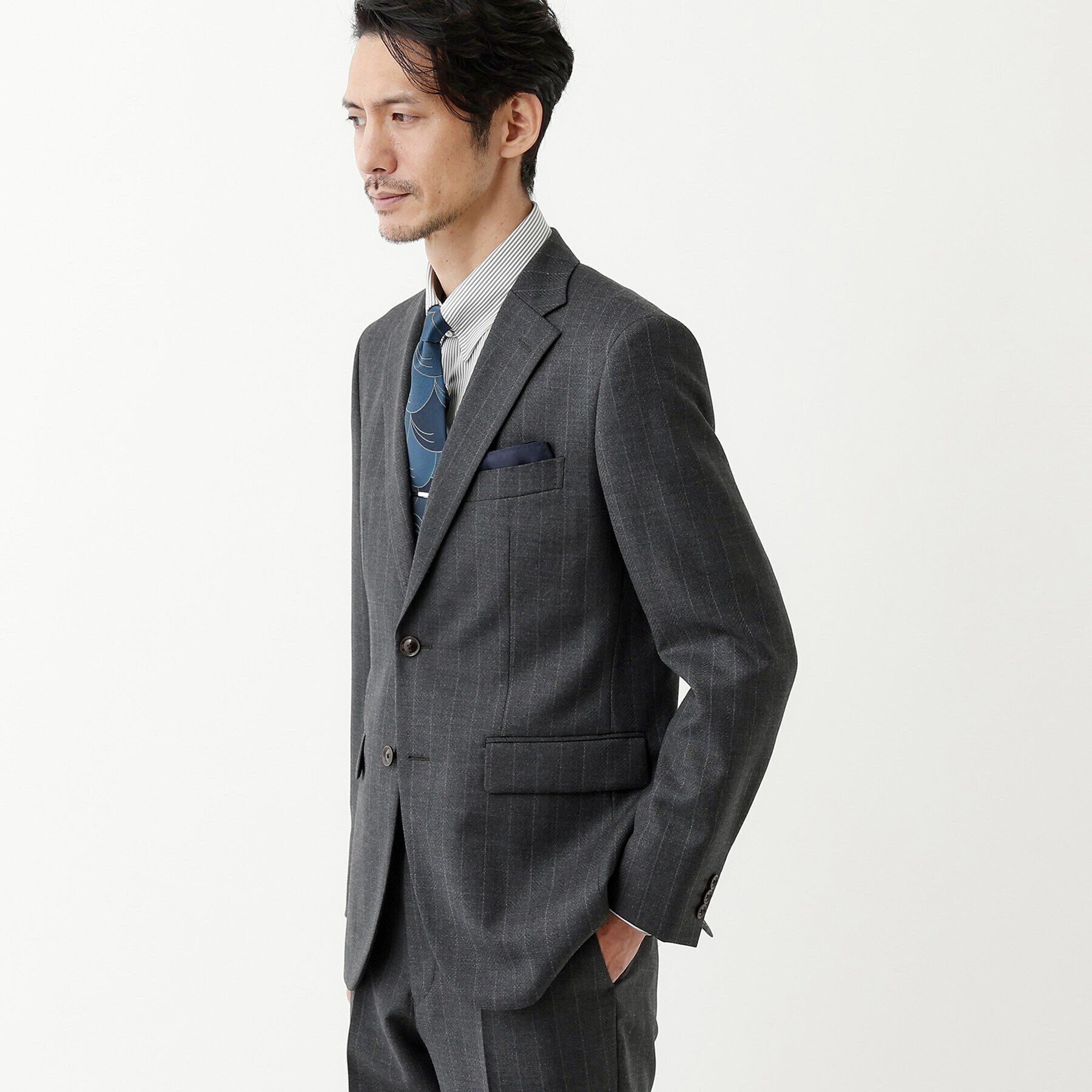 TAKEO KIKUCHI「【THE FLAGSHIP】矢絣 ストライプ スーツ」|スーツ|