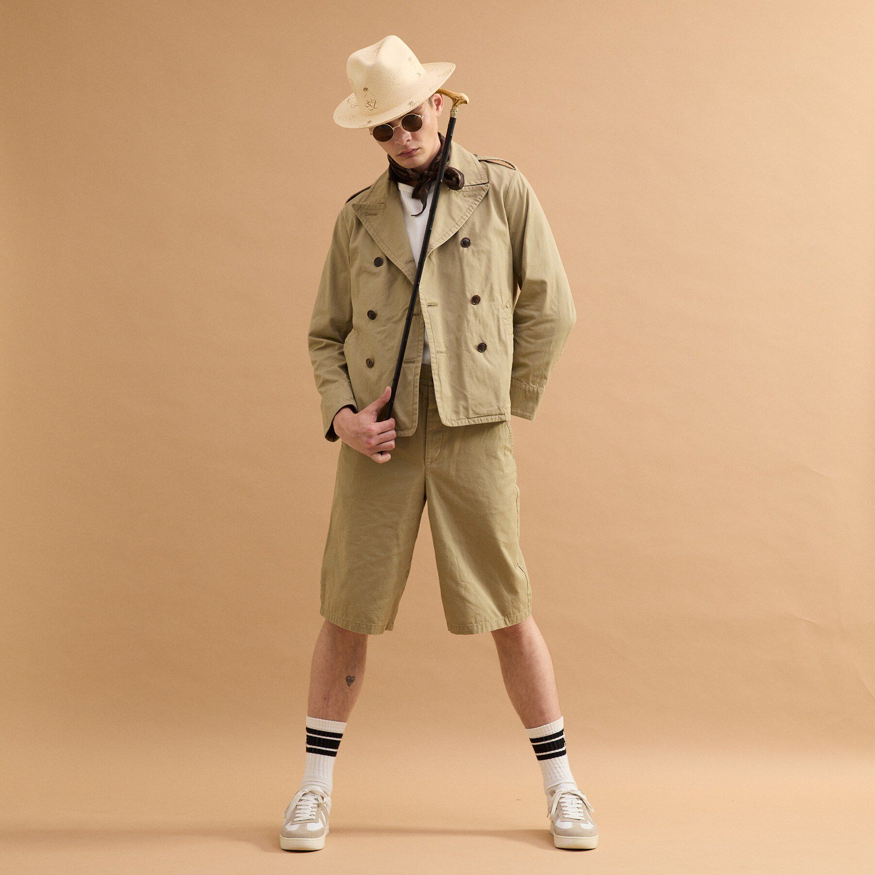 40CARATS&525「ミリタリークロスPコート」|ブルゾン・スタジャン|