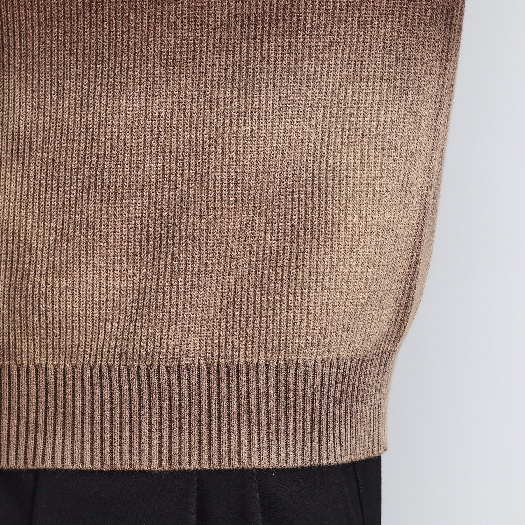 tk.TAKEO KIKUCHI「畦編みニットポロシャツブリーチ」|ニット・セーター|