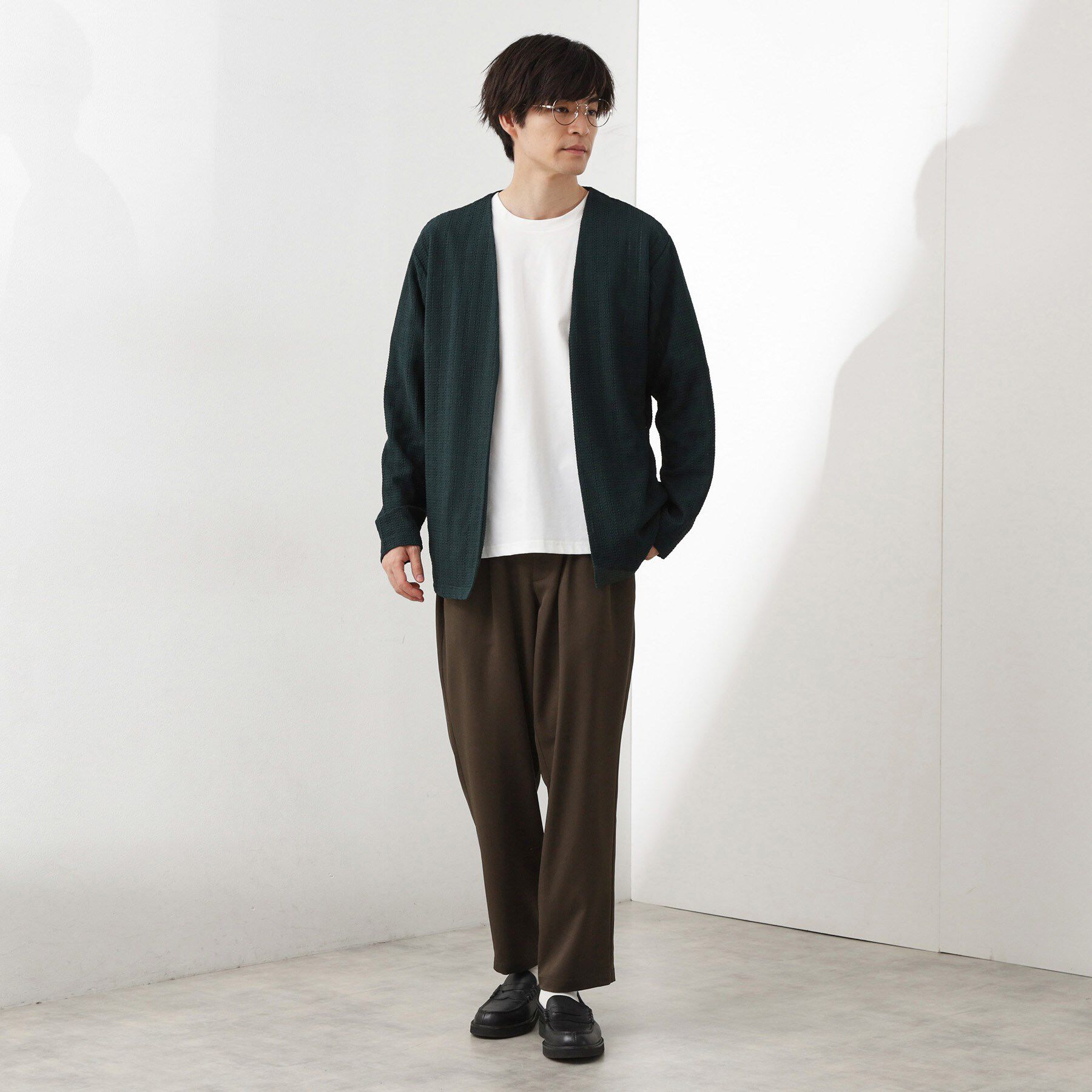 THE SHOP TK「スムースファイバーワイドイージーパンツ 【セットアップ可／UVカット／イージーケア／洗濯機OK】」|その他|