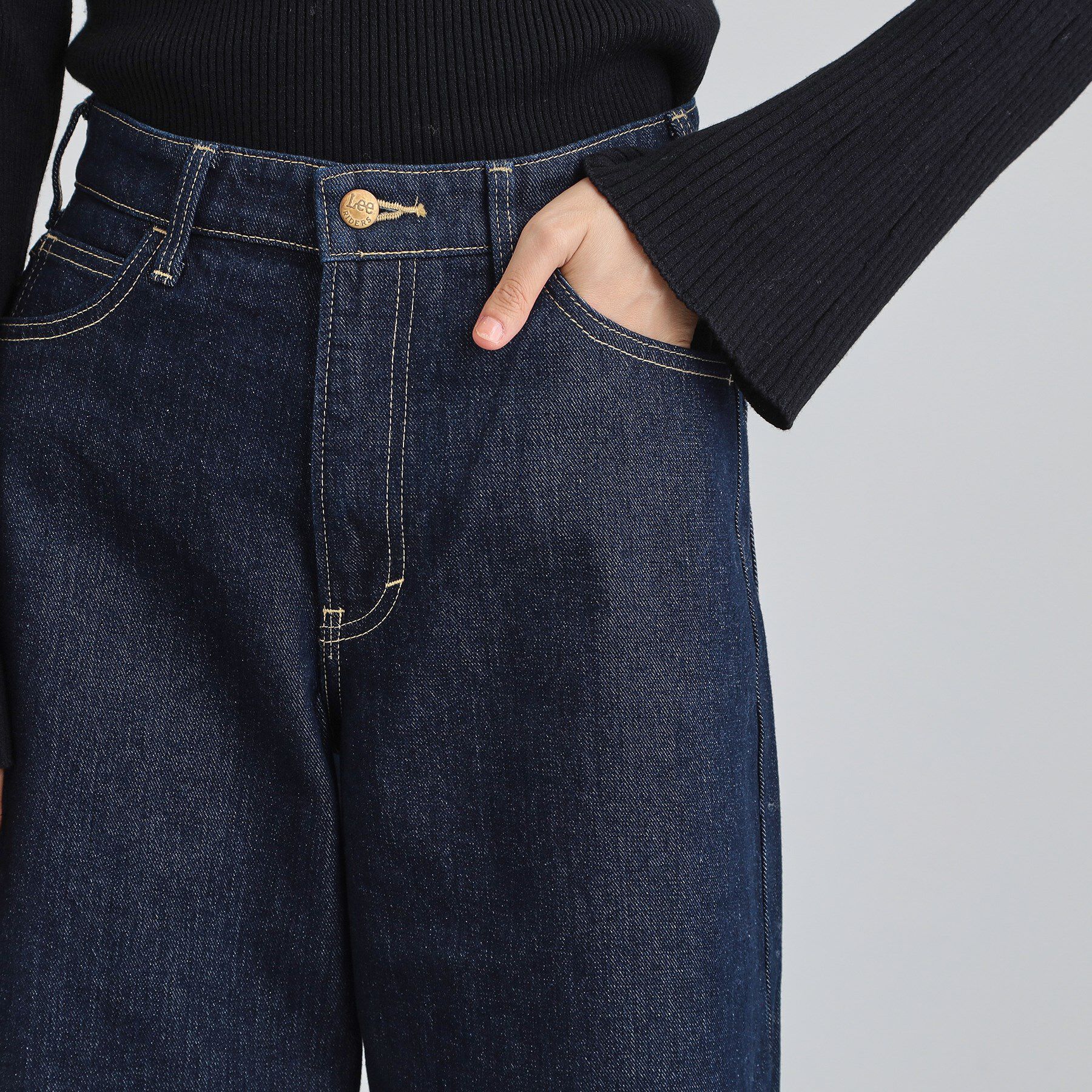 THE SHOP TK「【Lee】デニムワイドパンツ」|デニム|