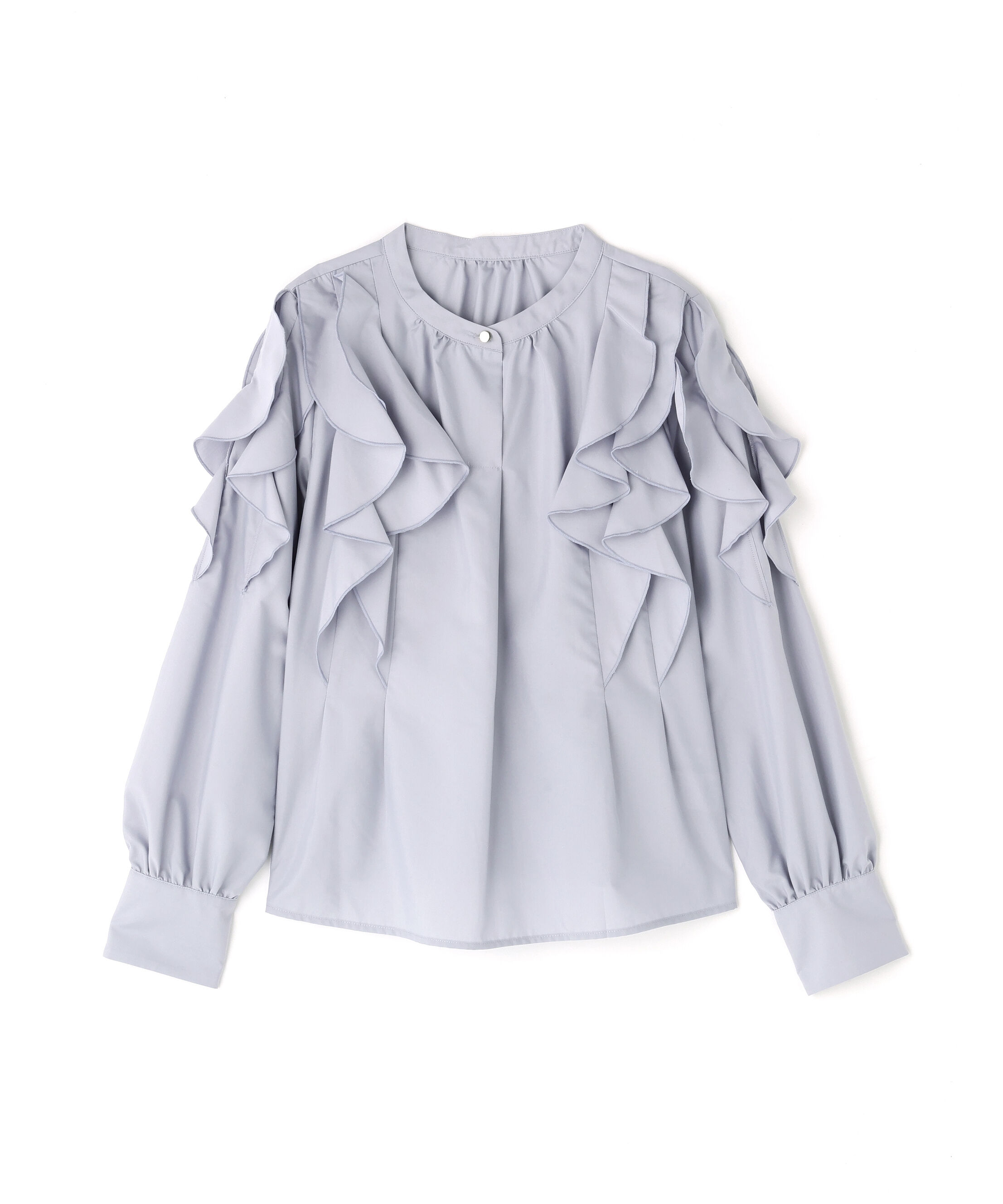  「メタルポイントフリルブラウス」|シャツ・ブラウス|