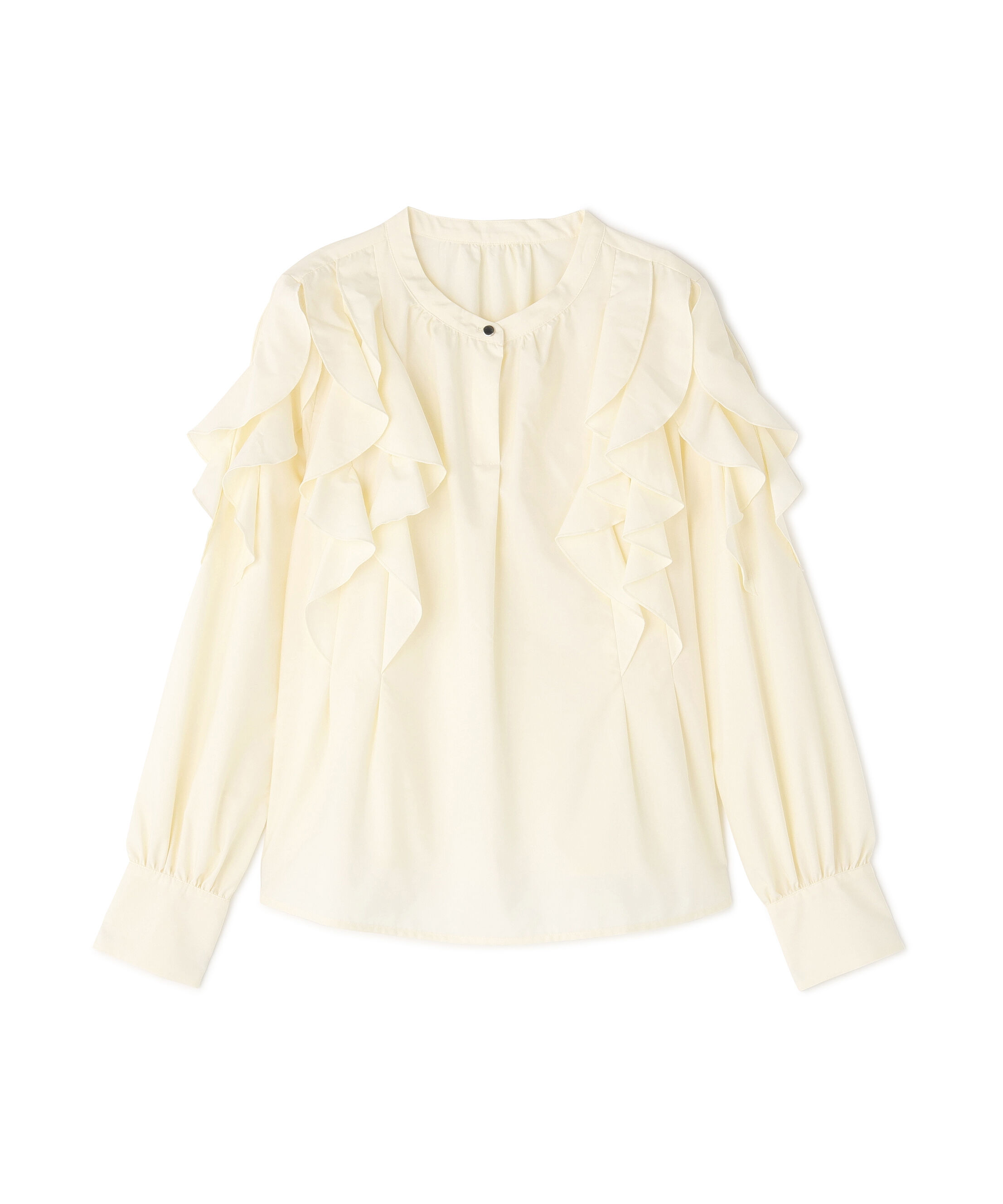  「メタルポイントフリルブラウス」|シャツ・ブラウス|