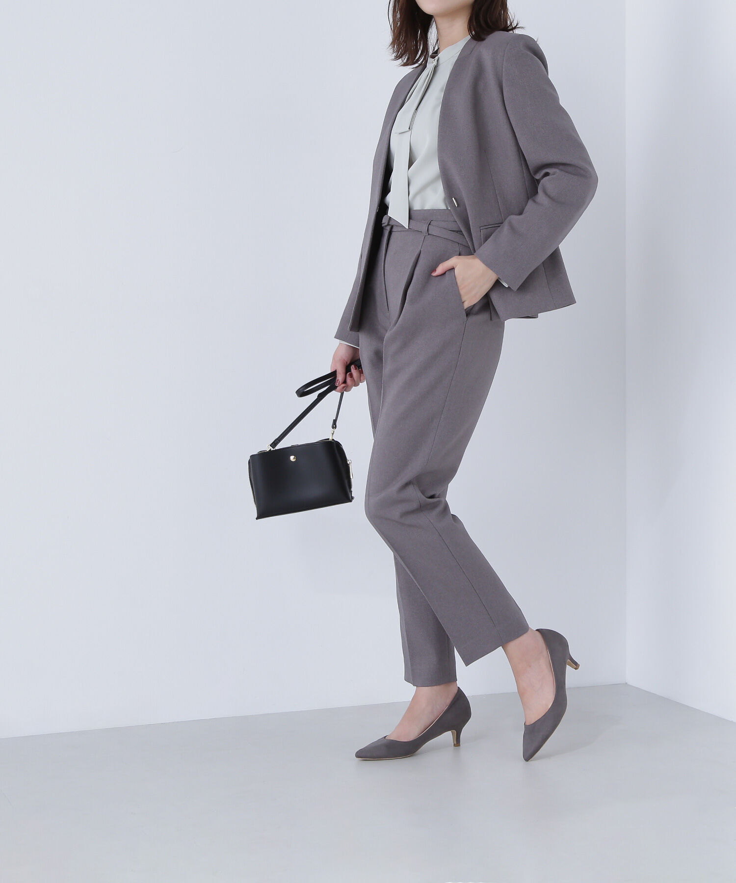  「ウーステッドライクツイル SETUP テーパードパンツ」|その他|