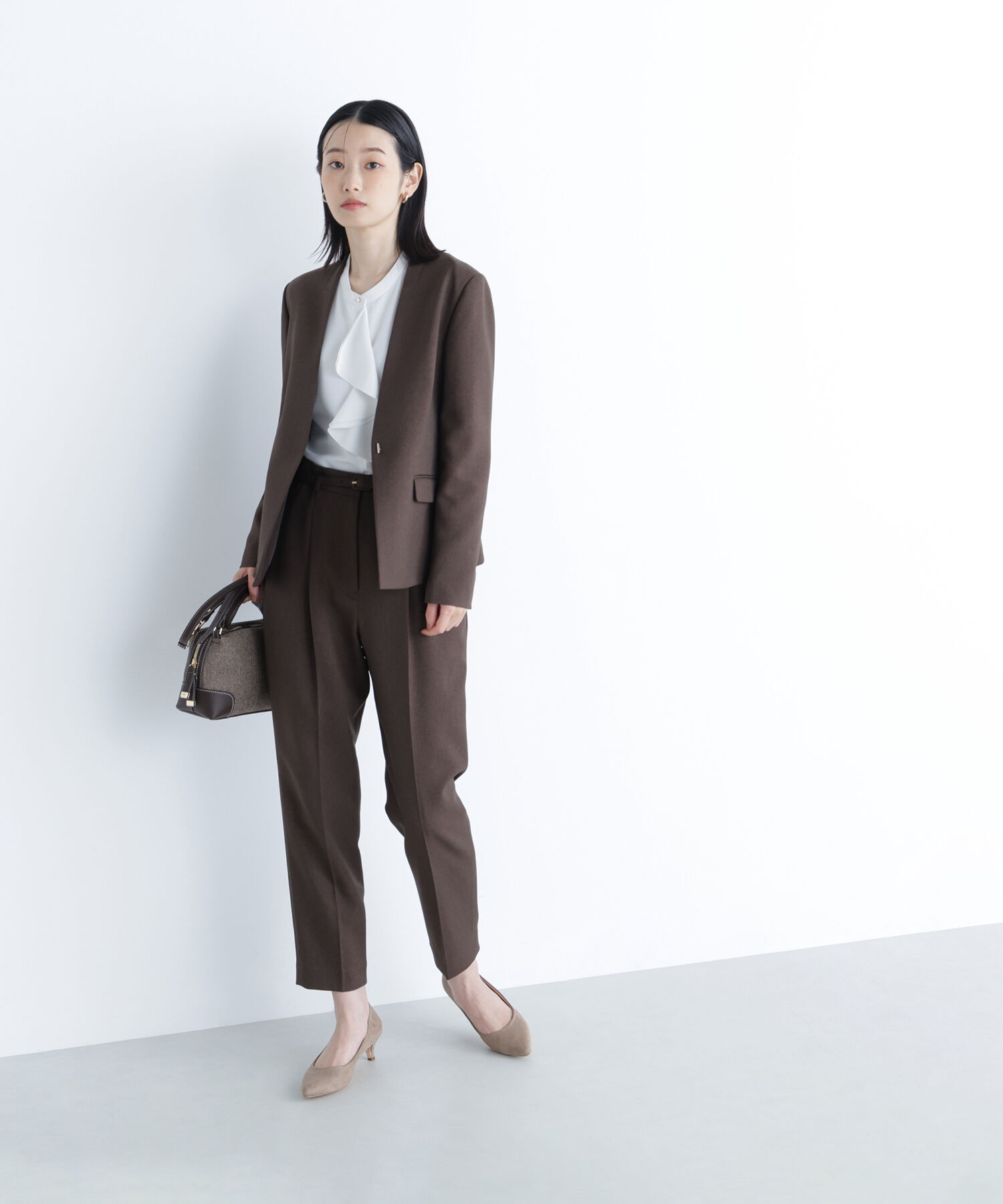  「ウーステッドライクツイル SETUP テーパードパンツ」|その他|