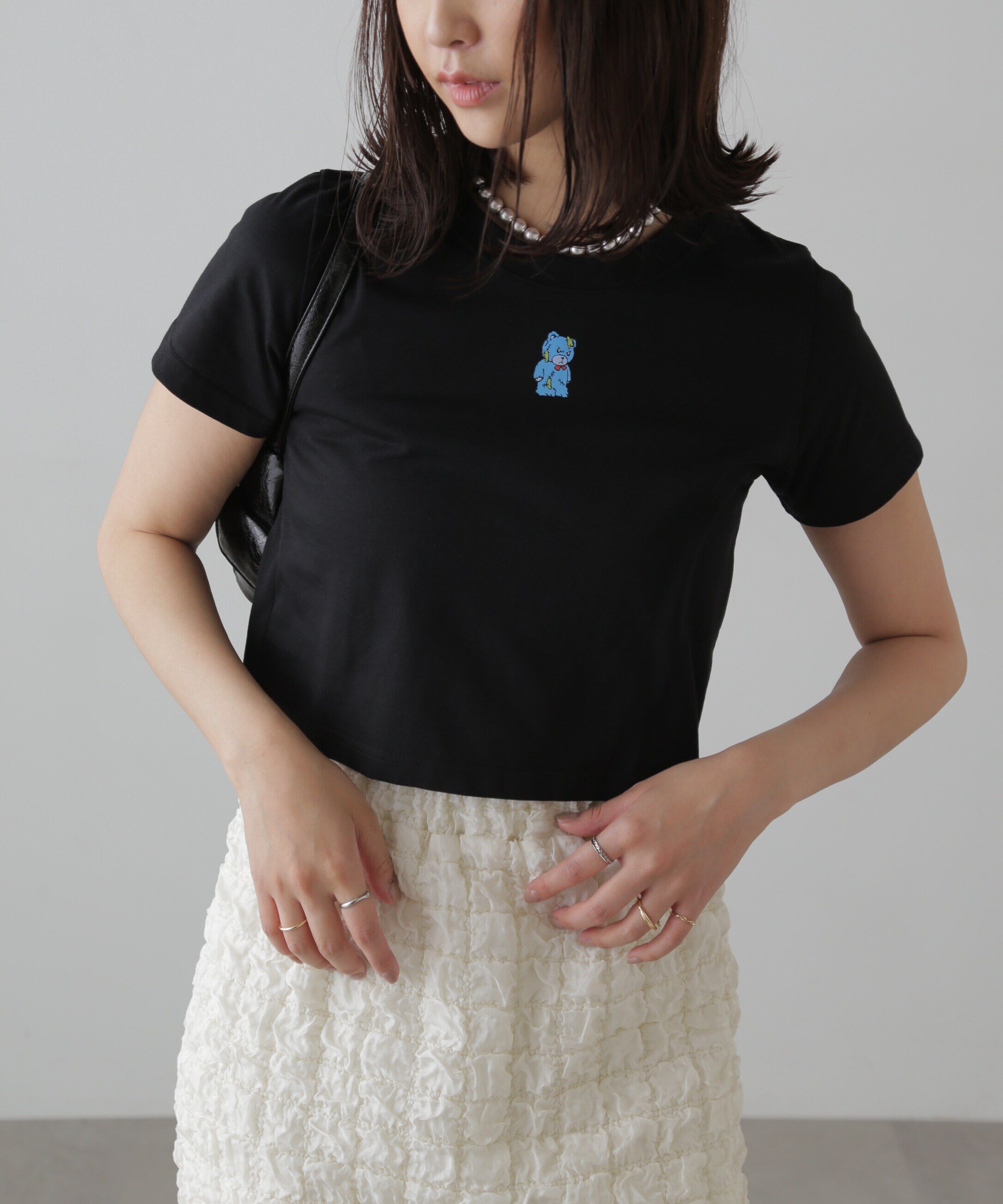  「full_kado チビTシャツ」|Tシャツ・カットソー|ブラック