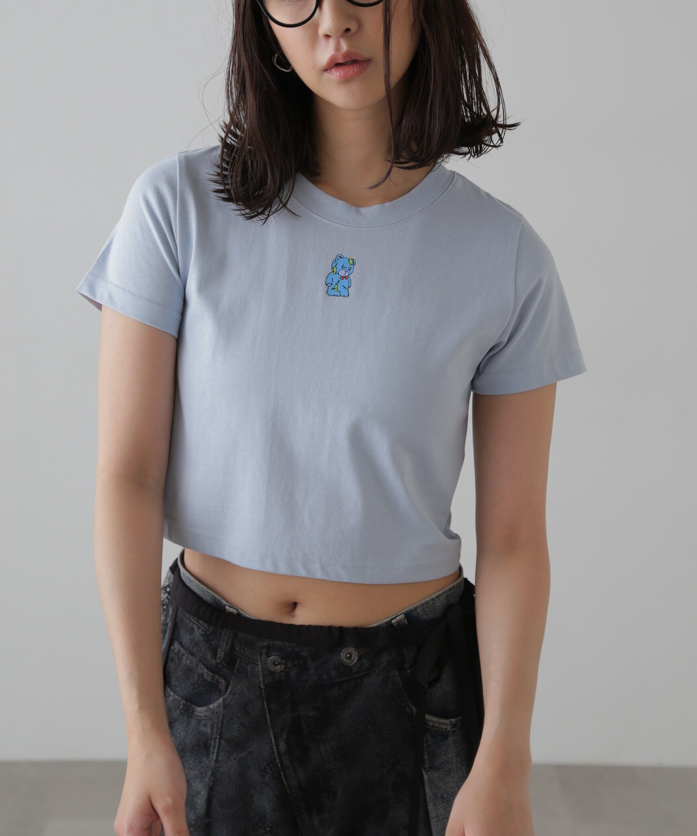  「full_kado チビTシャツ」|Tシャツ・カットソー|ライトブルー