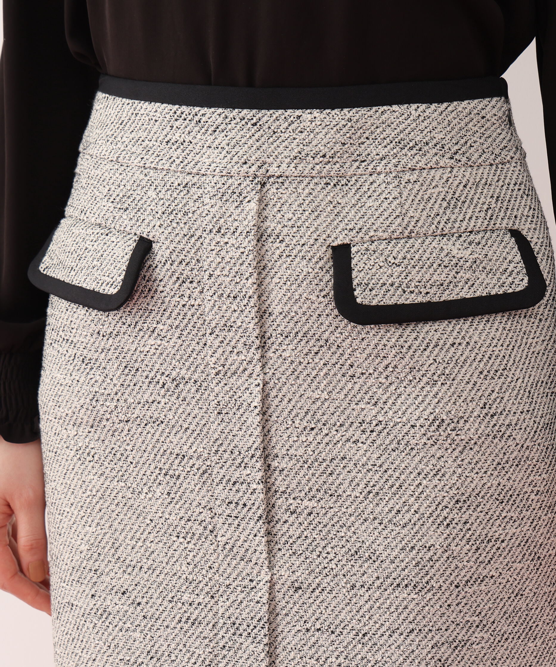  「ミックスツイードパイピングスカート」|スカート|