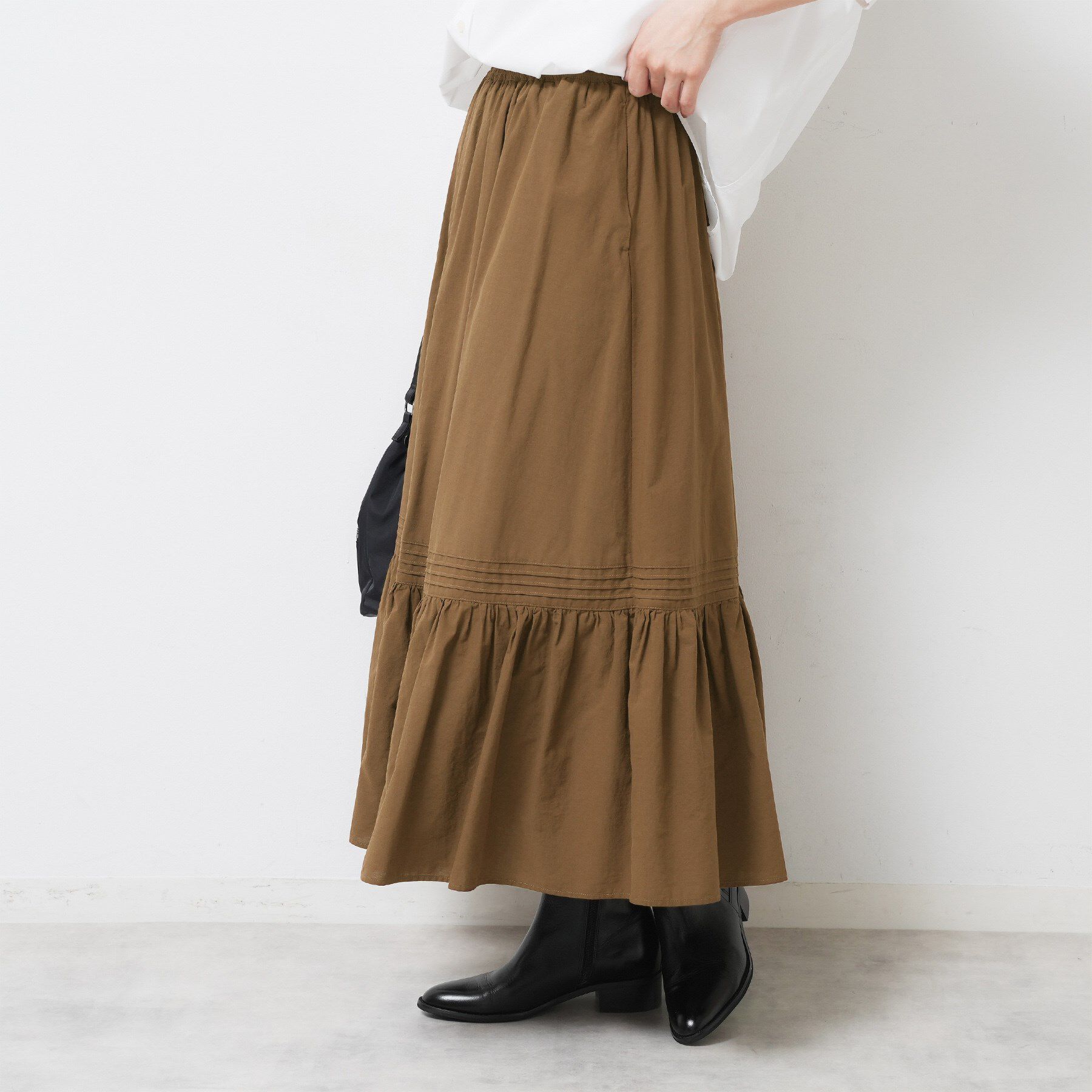 Dessin「【ウエストゴム/洗える】コットンフレアスカート」|スカート|