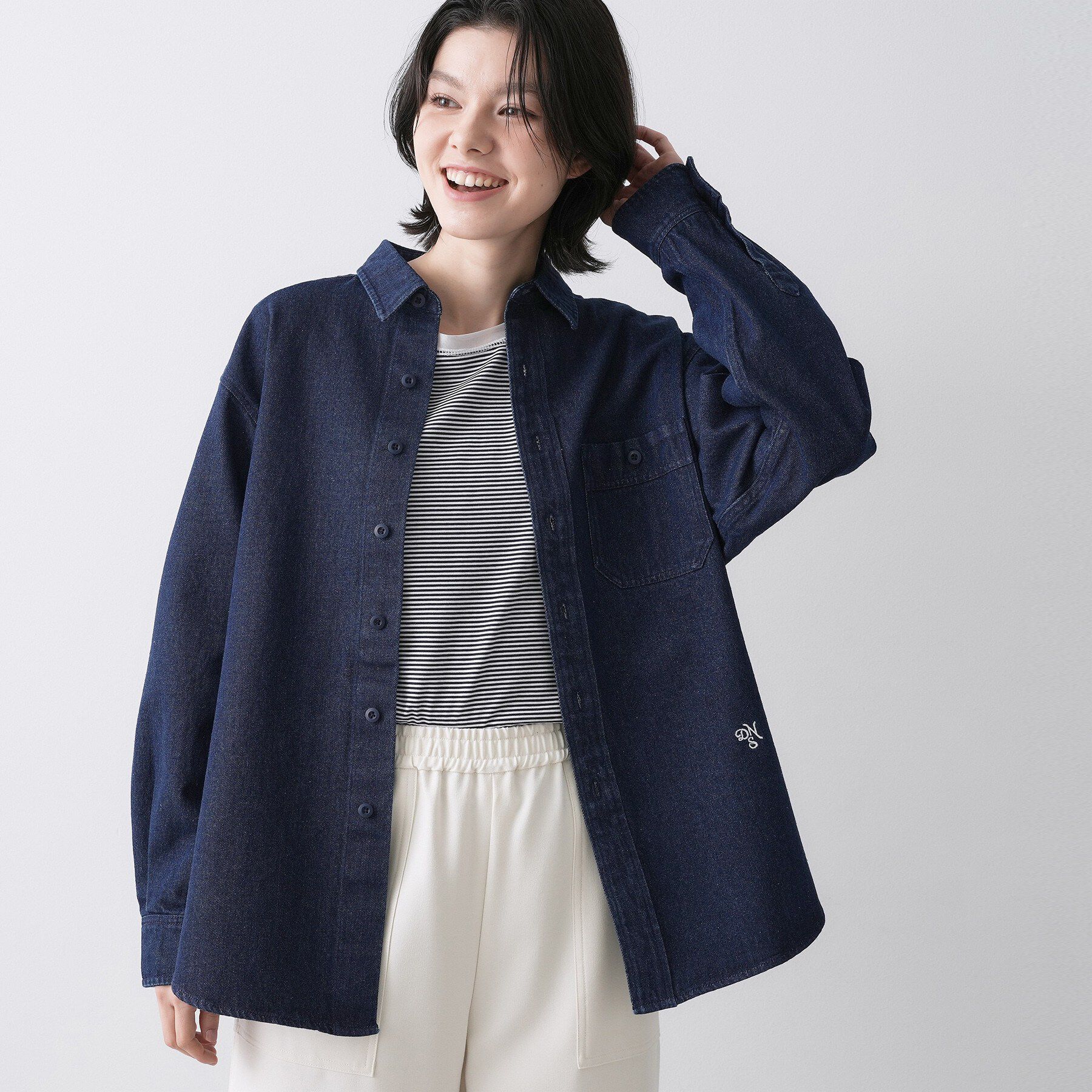 Dessin「【ユニセックス/洗える】10OZデニムシャツ」|シャツ・ブラウス|