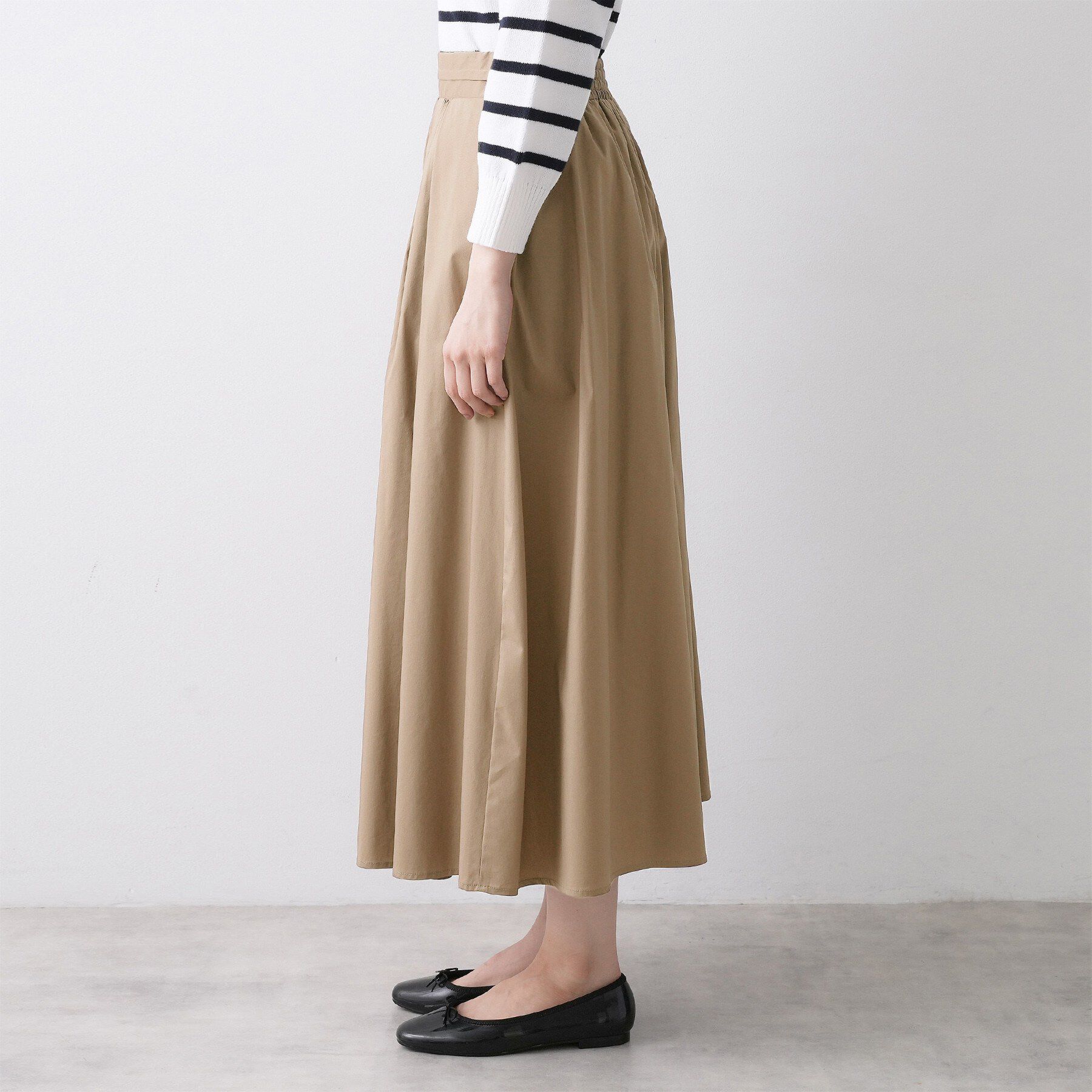 Dessin「【洗える】タックギャザーフレアスカート」|スカート|