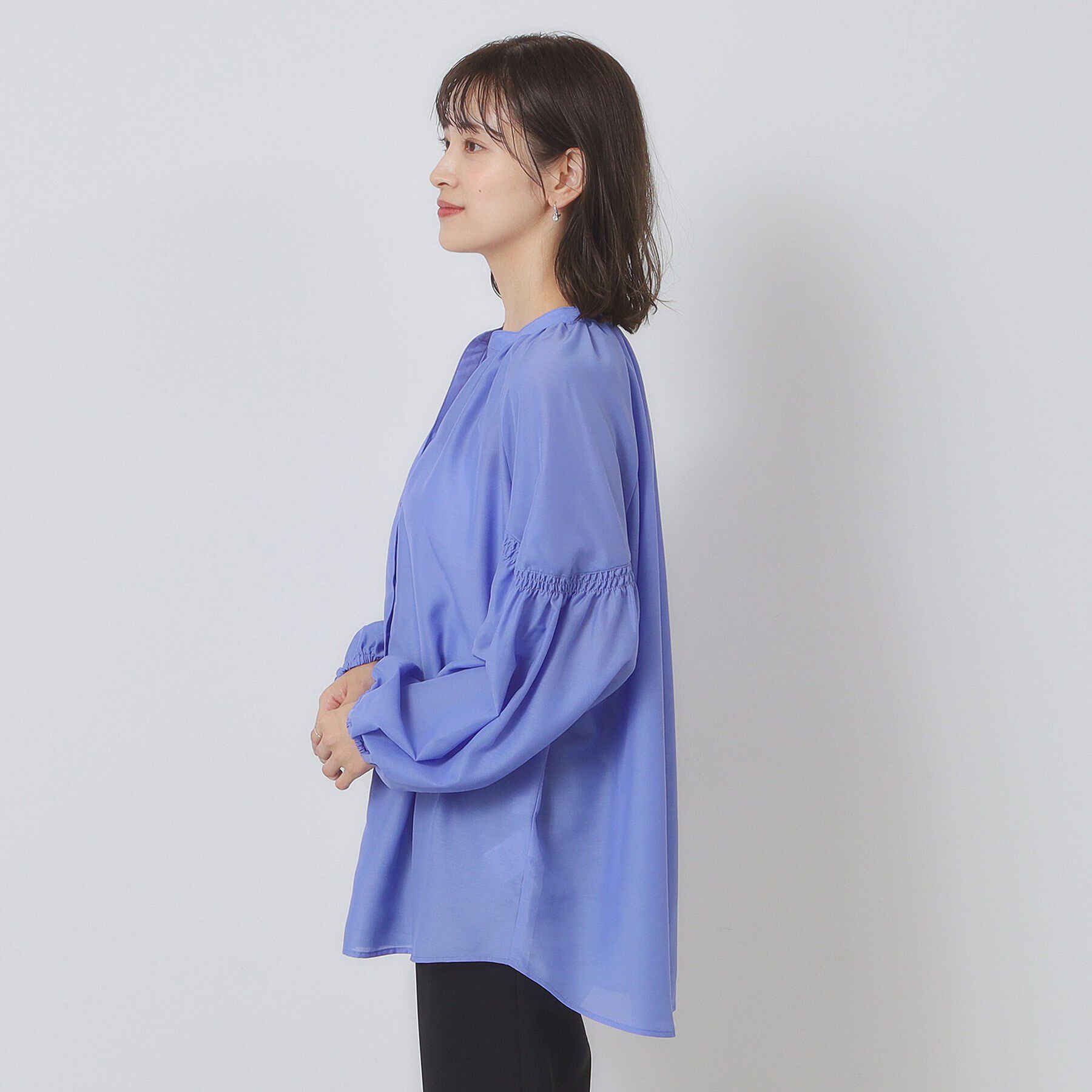 ITS&rsquo;DEMO「【手洗い可】シアーボリューム袖ブラウス」|シャツ・ブラウス|