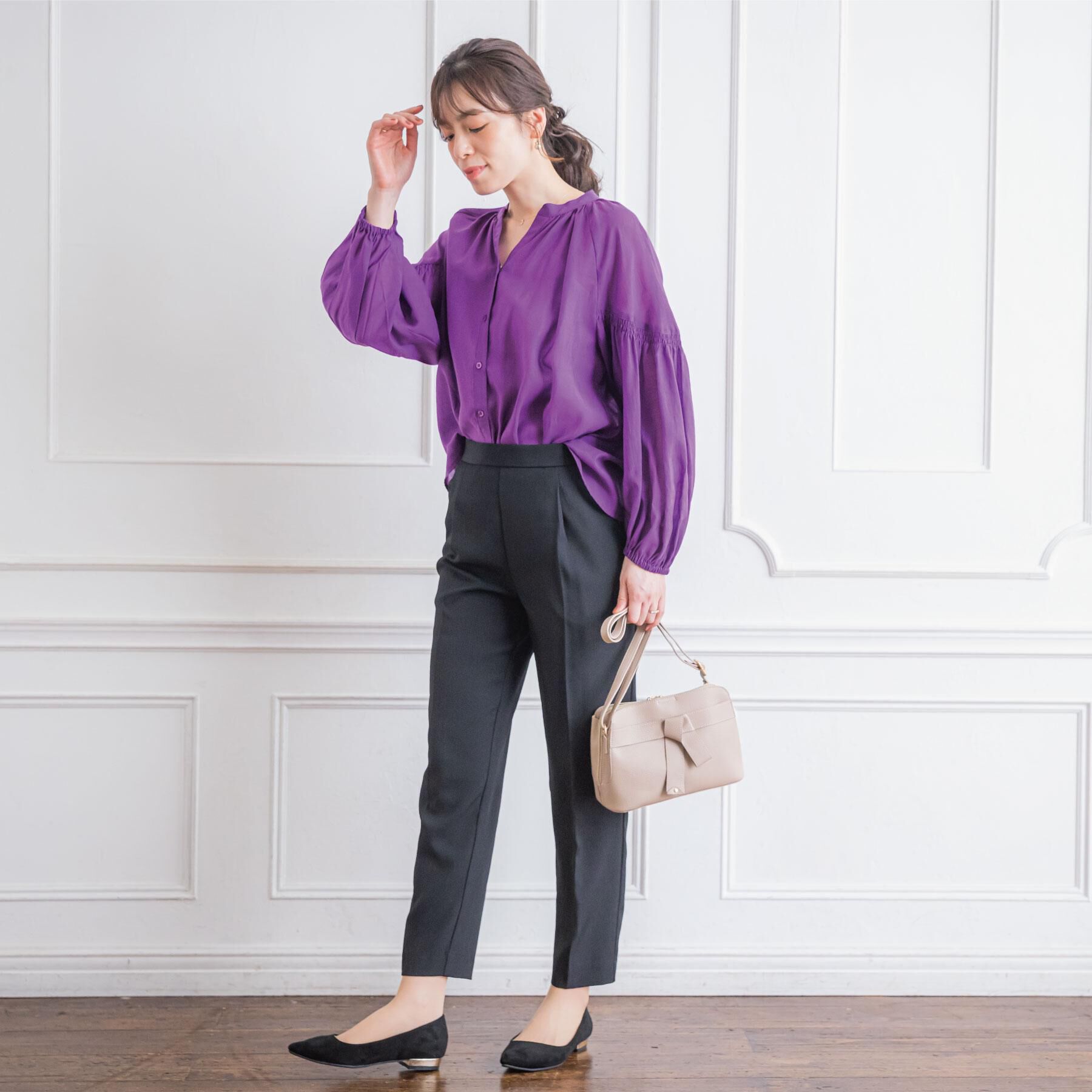 ITS&rsquo;DEMO「【手洗い可】シアーボリューム袖ブラウス」|シャツ・ブラウス|