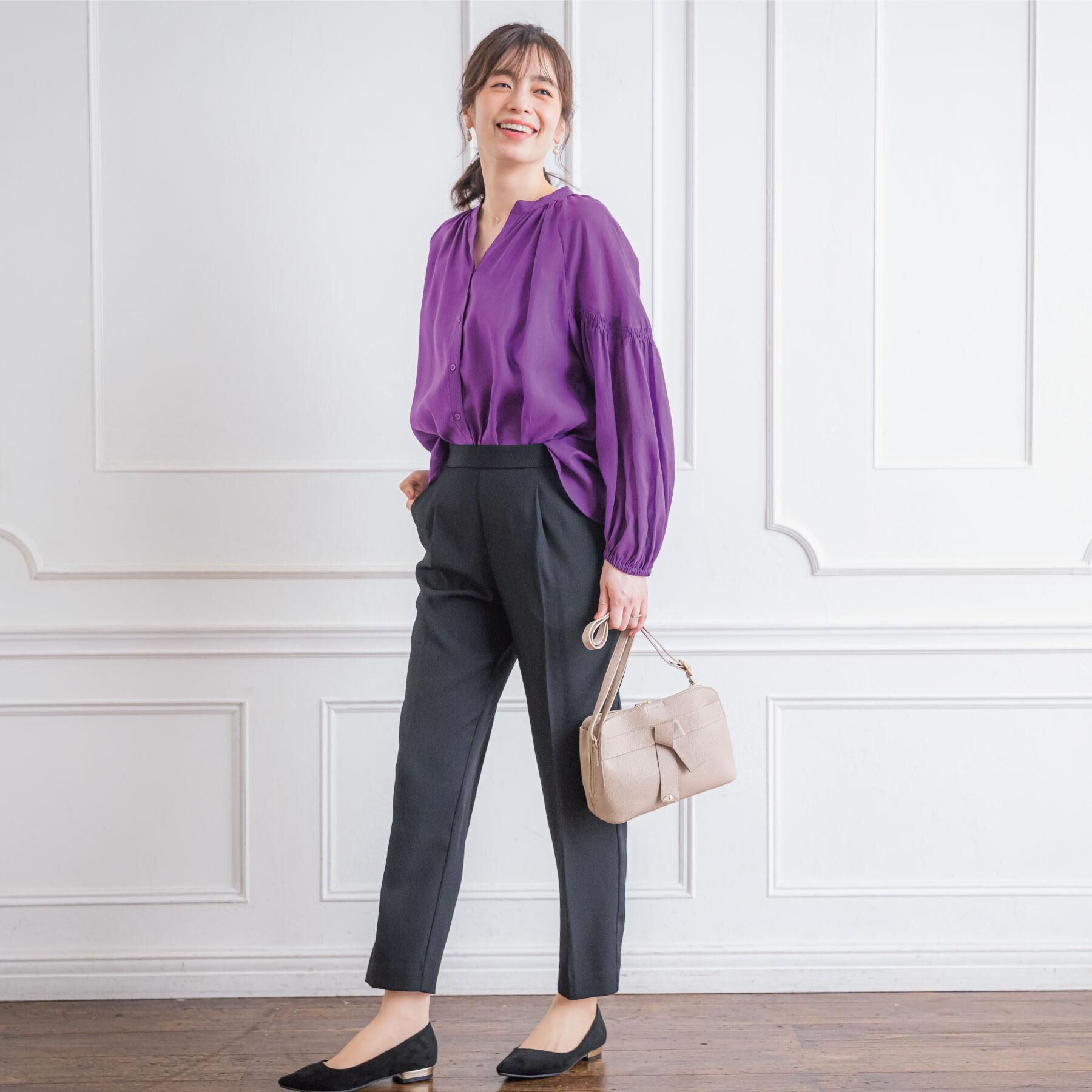 ITS&rsquo;DEMO「【手洗い可】シアーボリューム袖ブラウス」|シャツ・ブラウス|