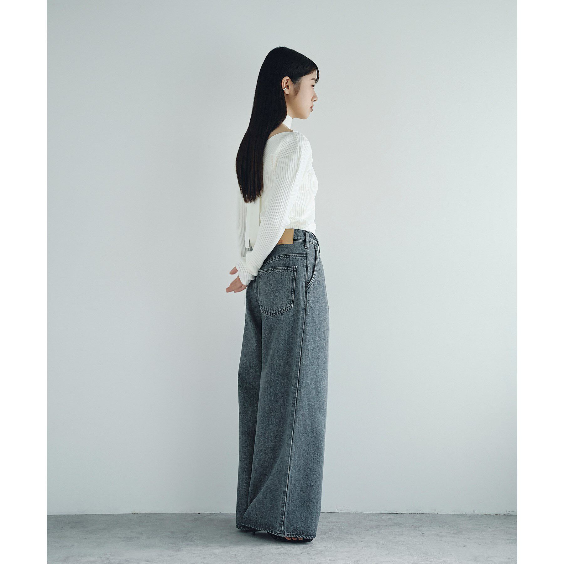 CODE A「open neck bow knit」|ニット・セーター|