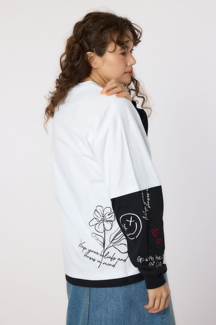 RODEO CROWNS「フェイクレイヤードロングスリーブTシャツ」|Tシャツ・カットソー|