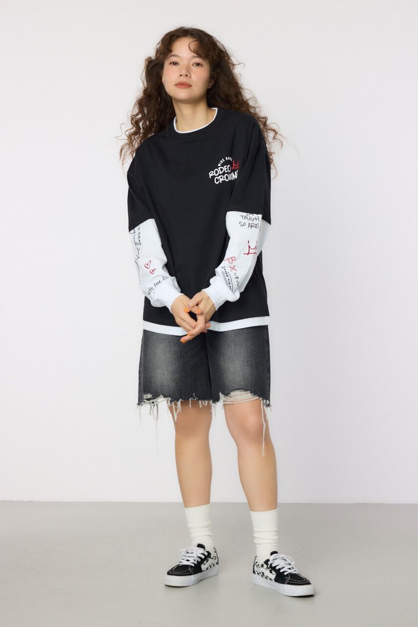 RODEO CROWNS「フェイクレイヤードロングスリーブTシャツ」|Tシャツ・カットソー|