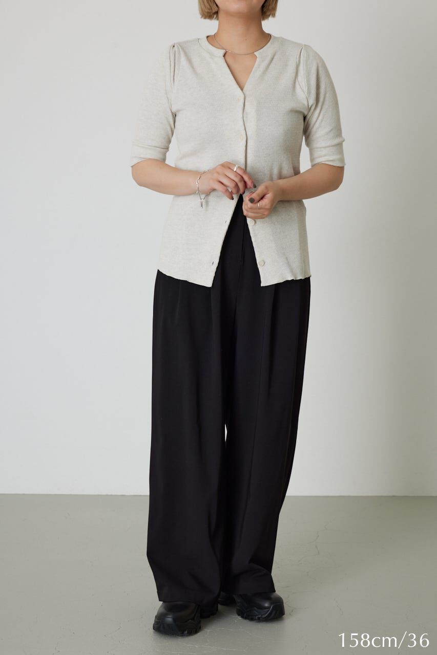 RIM.ARK 「W tuck wide slacks」|その他|