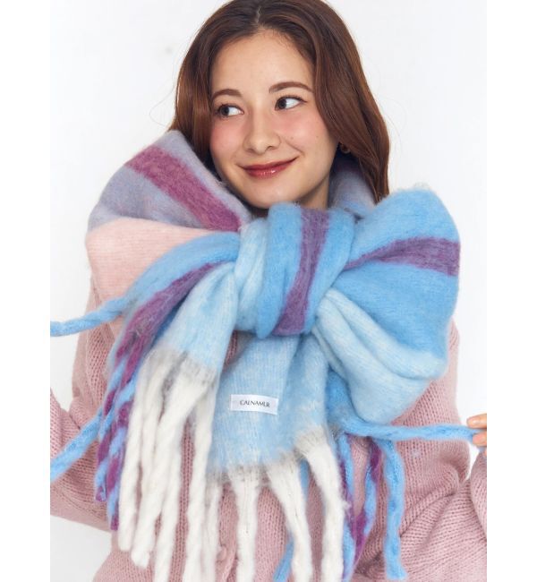 CALNAMUR「チェック柄大判マフラー」|その他|