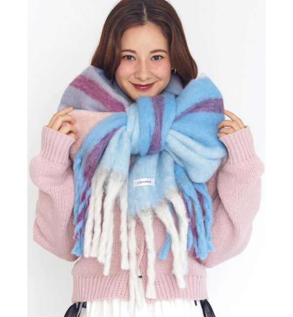 CALNAMUR「チェック柄大判マフラー」|その他|