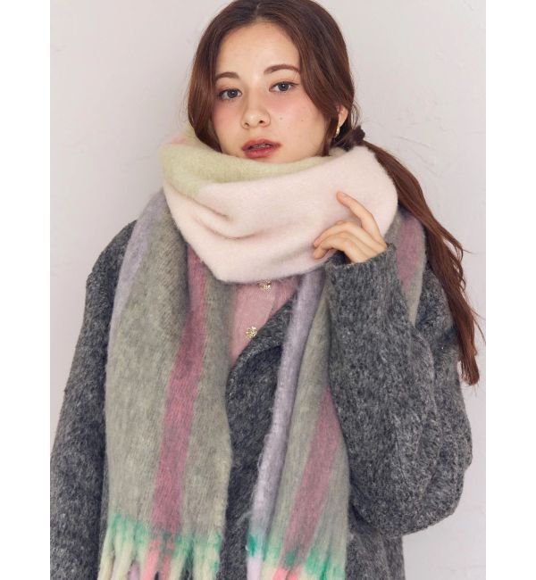 CALNAMUR「チェック柄大判マフラー」|その他|