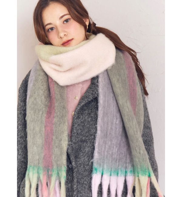 CALNAMUR「チェック柄大判マフラー」|その他|