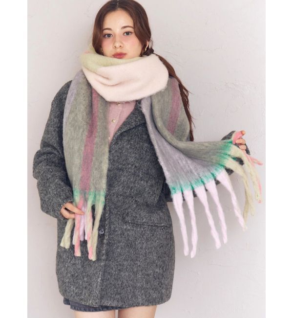 CALNAMUR「チェック柄大判マフラー」|その他|