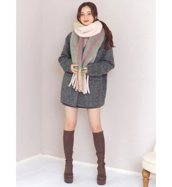 CALNAMUR「チェック柄大判マフラー」|その他|