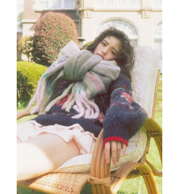 CALNAMUR「チェック柄大判マフラー」|その他|