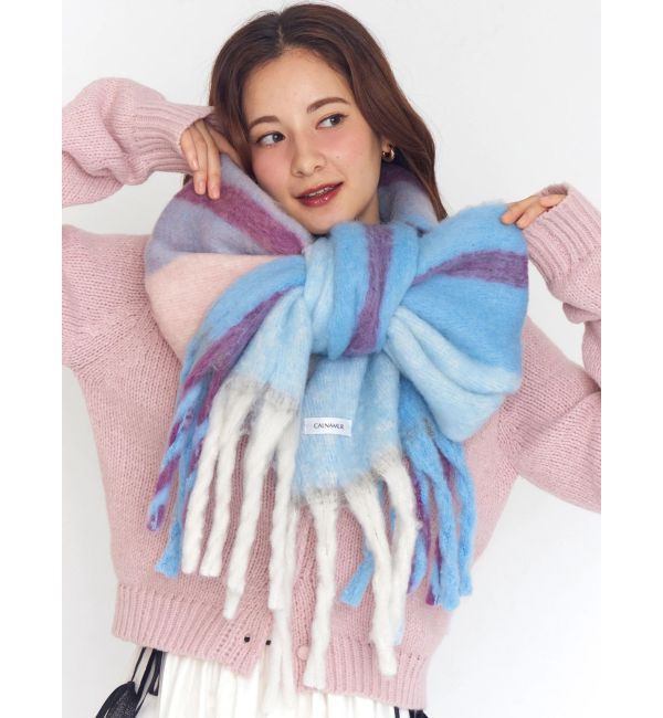 CALNAMUR「チェック柄大判マフラー」|その他|