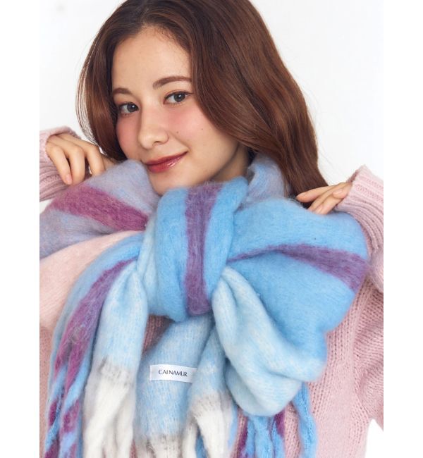 CALNAMUR「チェック柄大判マフラー」|その他|