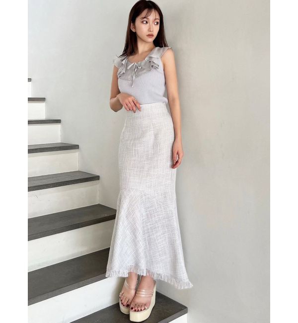 RESEXXY「ラージカラーリブニットトップス」|ニット・セーター|