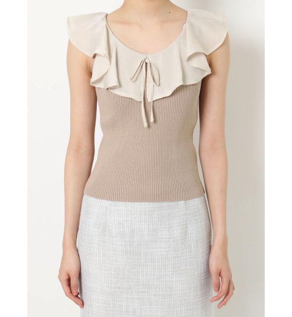 RESEXXY「ラージカラーリブニットトップス」|ニット・セーター|