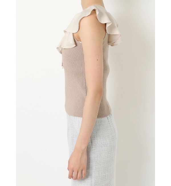 RESEXXY「ラージカラーリブニットトップス」|ニット・セーター|