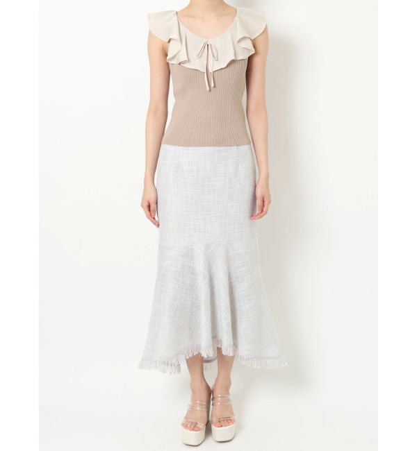 RESEXXY「ラージカラーリブニットトップス」|ニット・セーター|