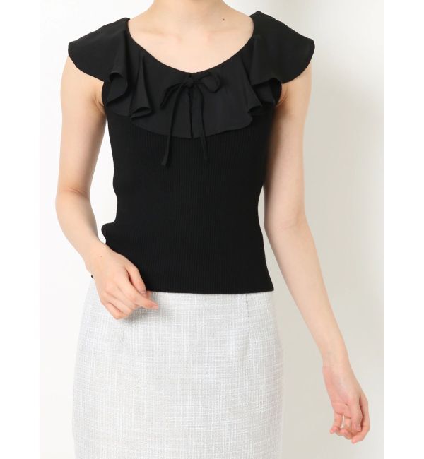 RESEXXY「ラージカラーリブニットトップス」|ニット・セーター|