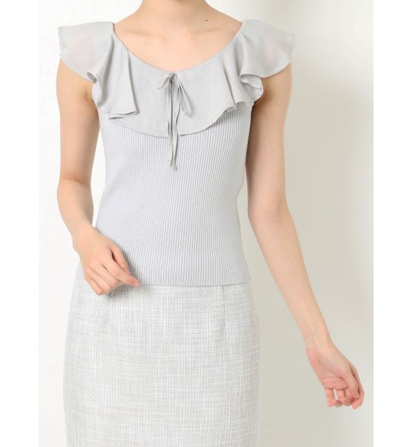 RESEXXY「ラージカラーリブニットトップス」|ニット・セーター|