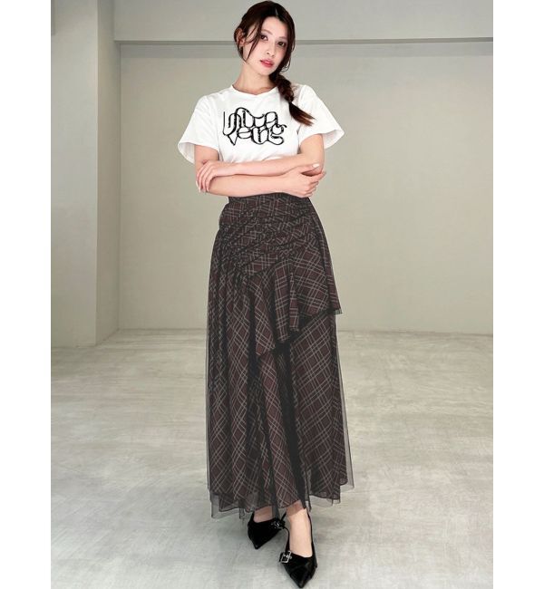 RESEXXY「チュールレイヤードフレアスカート」|スカート|