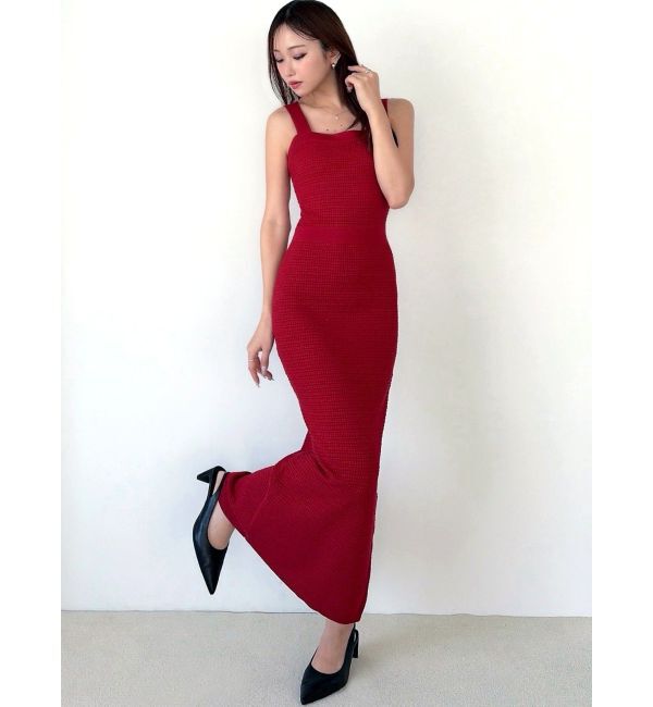 RESEXXY「オープンワークコンビニットワンピース」|ワンピース|